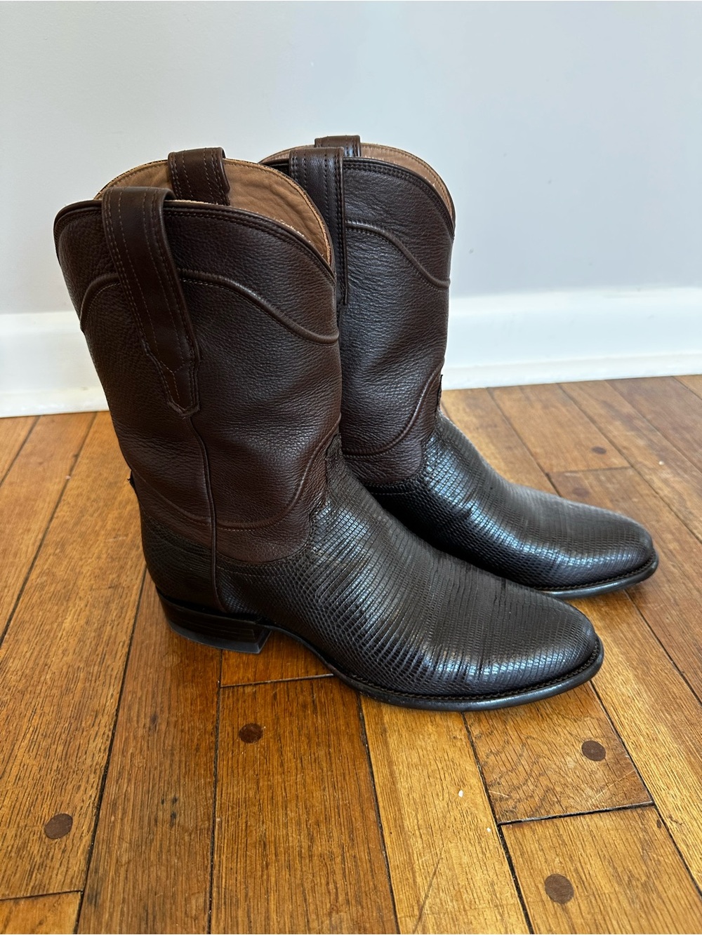 [Tecovas] Brown Leather Western Boots